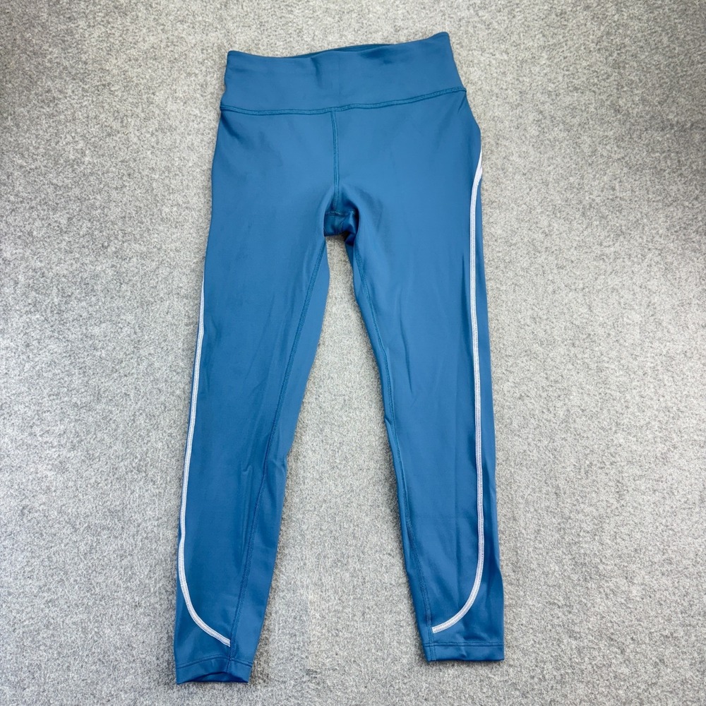 Peloton Reflective Graphic Leggings Blue Medium Women's Activewear‎ Workout Yoga